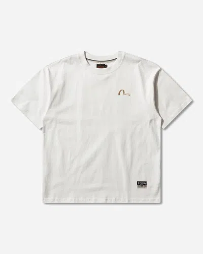 Evisu Men S Seagull Embroidery T-shirt In White