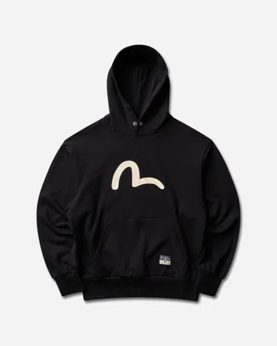 Evisu Men S Seagull Printed Hoodie In Black