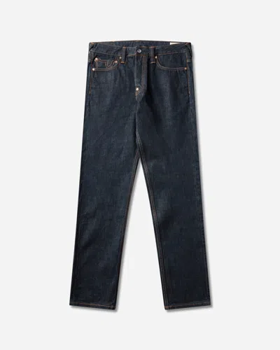 Evisu Men S Seagull Printed Pocket Jeans Raw Indigo In Blue