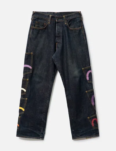 Evisu Multipocket Rainbow Denim In Black