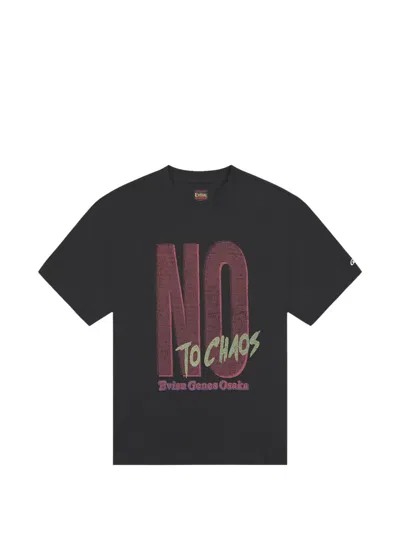 Evisu No To Chaos Graphic-print T-shirt In Black