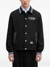 Evisu Pinstripe Varsity Jacket In Black