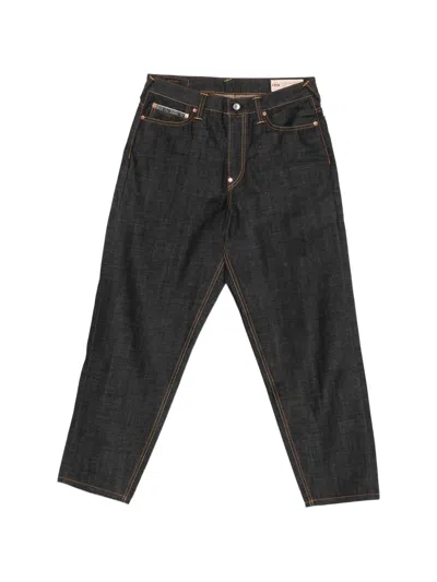 Evisu Seagull Contrast-stitch Jeans In Black