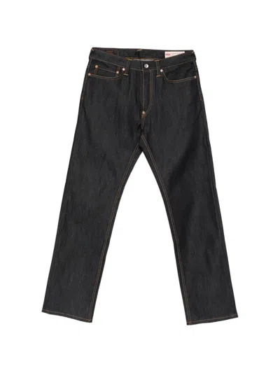 Evisu Seagull Contrast-stitch Jeans In Black