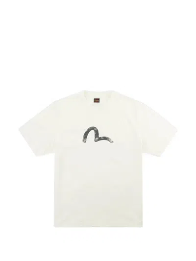 Evisu Seagull T-shirt In White