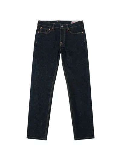 Evisu Seagull-print Jeans In Blue