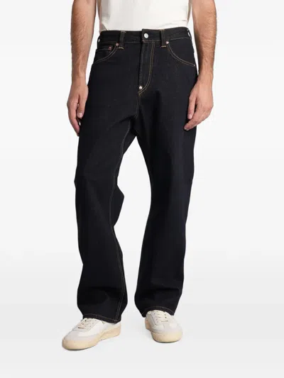Evisu Seagull-print Jeans In Blue