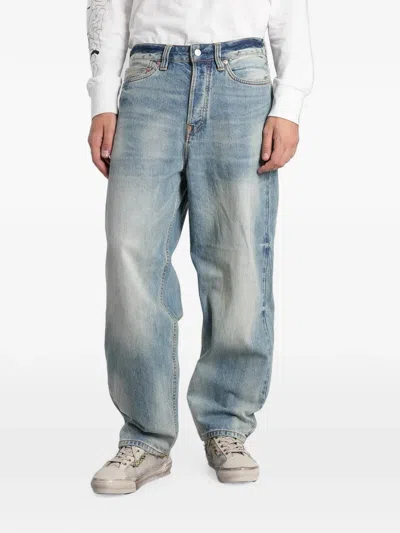 Evisu Seagull-print Jeans In Blue