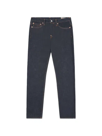 Evisu Seagull-print Jeans In Blue