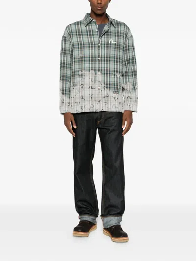 Evisu Seagull-print Shirt In Blue