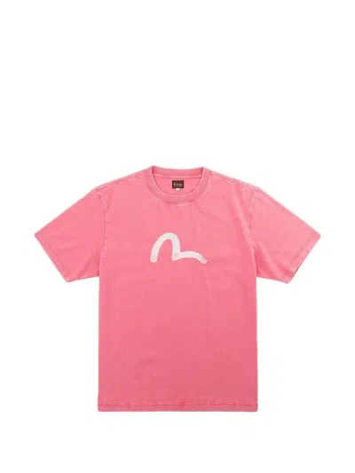 Evisu Seagull-print T-shirt In Pink