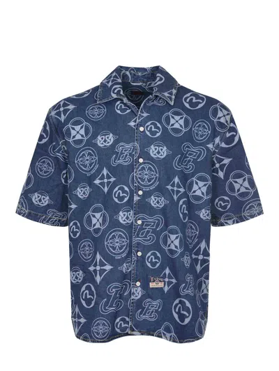 EVISU EVISU SHIRT MADE OF DENIM.