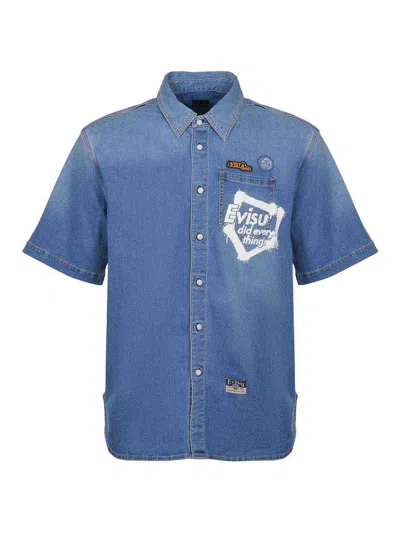 EVISU SHIRT MADE OF  DENIM