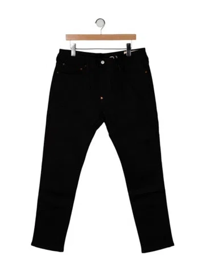 Pre-owned Evisu Skinny Jeans In Black