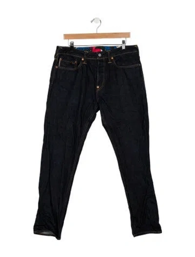 Pre-owned Evisu Skinny Jeans In Blue