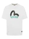 Evisu Spray-paint T-shirt In White