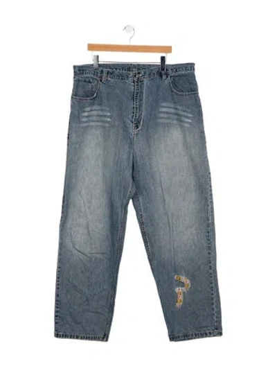 Pre-owned Evisu Straight-leg Jeans In Blue