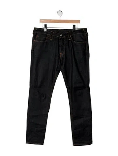 Pre-owned Evisu Straight-leg Jeans In Blue