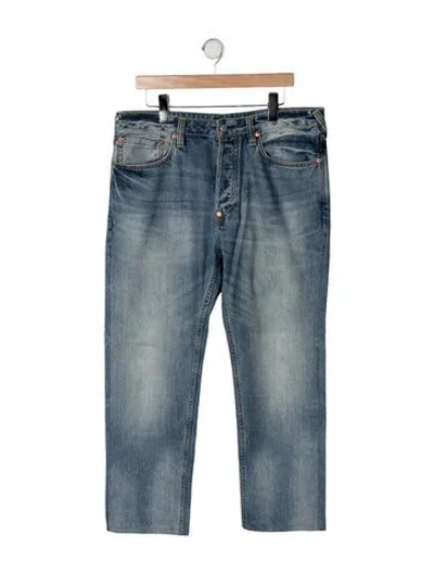 Pre-owned Evisu Straight-leg Jeans In Blue