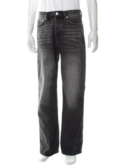 Pre-owned Evisu Straight-leg Jeans In Gray