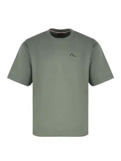 Evisu T-shirt Military Green Cotton