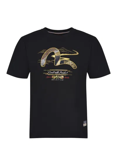 Evisu T Shirt Made Of Cotton.