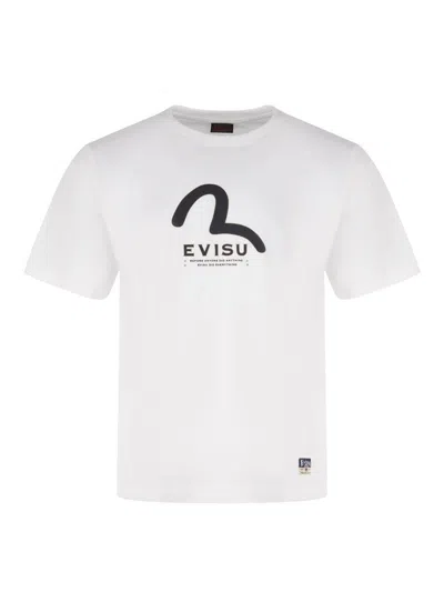 Evisu T-shirt White Cotton