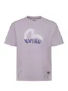 Evisu Spray-print Logo T-shirt In Crimson