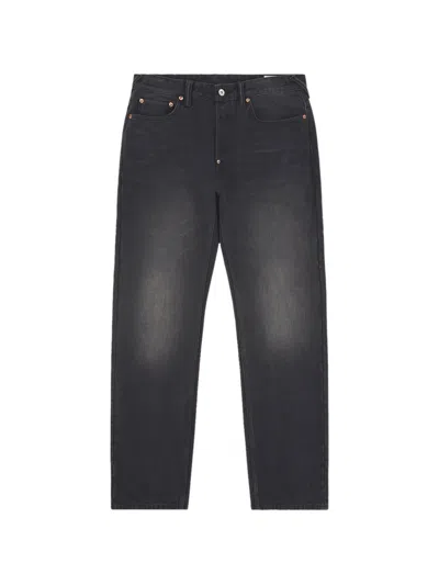 Evisu White Seagull Jeans In Blue