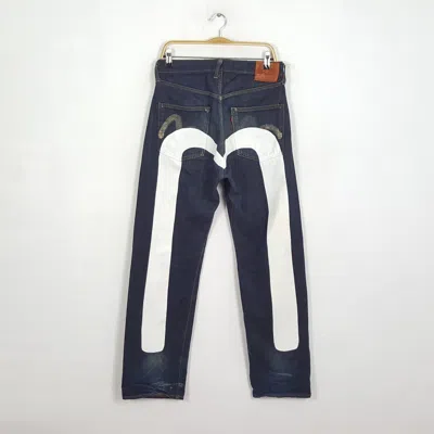 Pre-owned Evisu X Vintage Evis Daicock Custom Jeans In Blue Jean