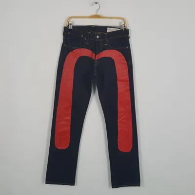 Pre-owned Evisu X Vintage Evisu Daicock Custom Design Jeans