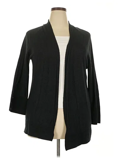 Pre-owned Evolution By Cyrus Cardigan Sweater In Black