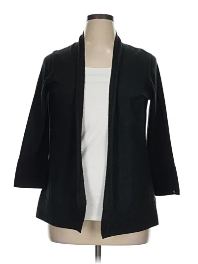 Pre-owned Evolution By Cyrus Cardigan Sweater In Black
