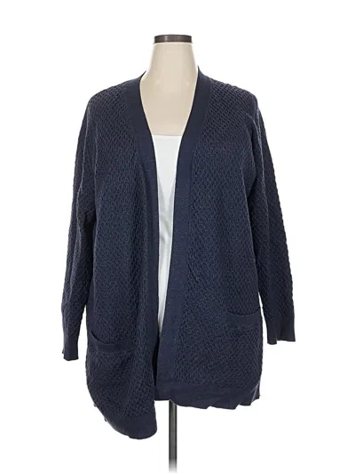 Pre-owned Evolution By Cyrus Cardigan Sweater In Blue