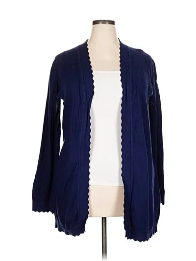 Pre-owned Evolution By Cyrus Cardigan Sweater In Blue