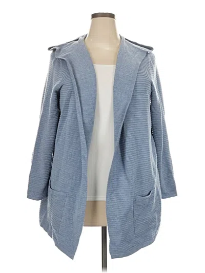 Pre-owned Evolution By Cyrus Cardigan Sweater In Blue