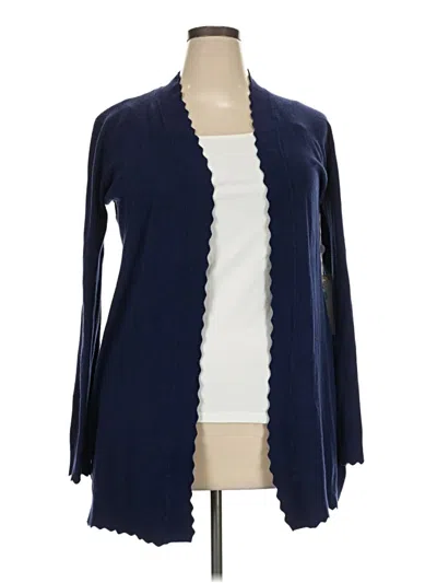 Pre-owned Evolution By Cyrus Cardigan Sweater In Blue