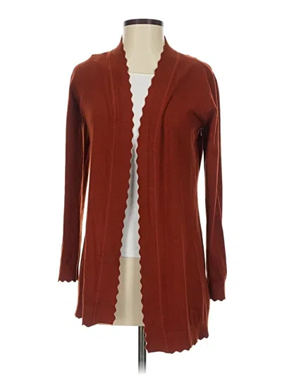 Pre-owned Evolution By Cyrus Cardigan Sweater In Brown