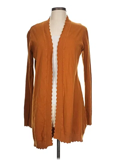 Pre-owned Evolution By Cyrus Cardigan Sweater In Brown