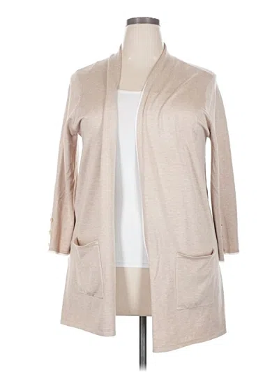 Pre-owned Evolution By Cyrus Cardigan Sweater In Brown