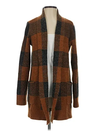 Pre-owned Evolution By Cyrus Cardigan Sweater In Brown