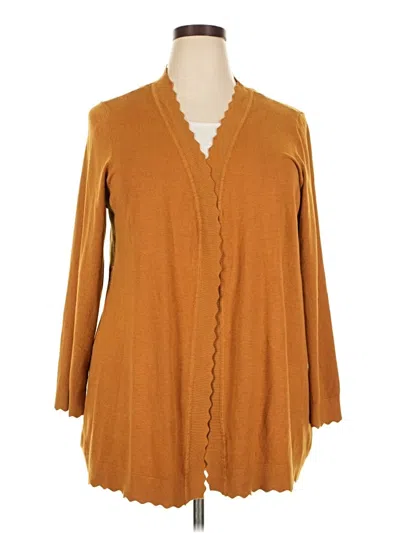 Pre-owned Evolution By Cyrus Cardigan Sweater In Brown