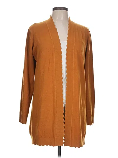 Pre-owned Evolution By Cyrus Cardigan Sweater In Brown