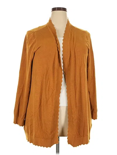 Pre-owned Evolution By Cyrus Cardigan Sweater In Brown