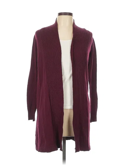 Pre-owned Evolution By Cyrus Cardigan Sweater In Burgundy