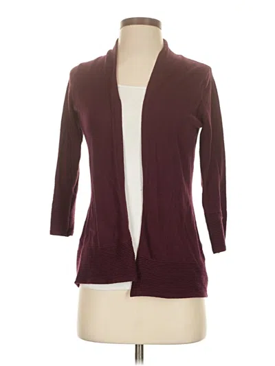 Pre-owned Evolution By Cyrus Cardigan Sweater In Burgundy
