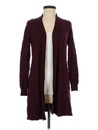 Pre-owned Evolution By Cyrus Cardigan Sweater In Burgundy