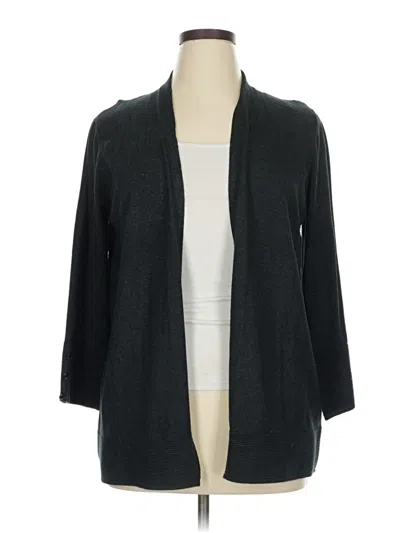 Pre-owned Evolution By Cyrus Cardigan Sweater In Gray