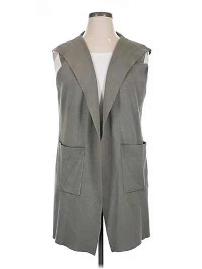 Pre-owned Evolution By Cyrus Cardigan Sweater In Gray