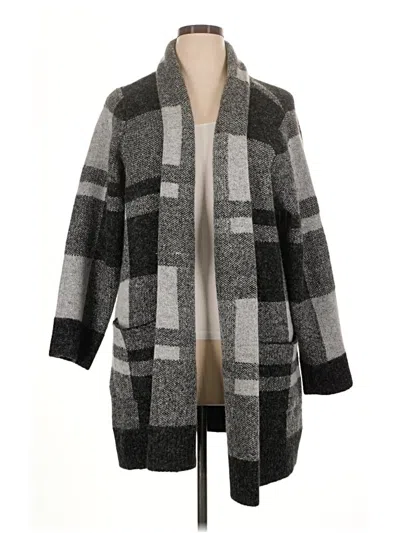 Pre-owned Evolution By Cyrus Cardigan Sweater In Gray